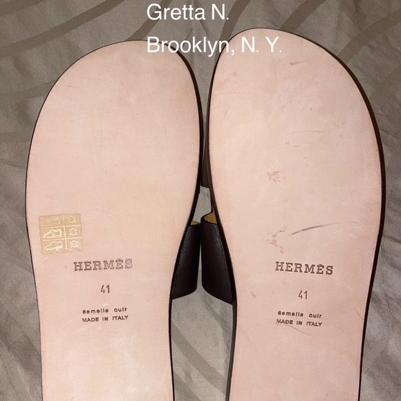Mens Hermes Izmir sandals, brand new, never worn, dust bag included. - Picture 2 of 6